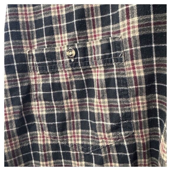 DAKOTA flannel plaid button down shirt long sleeve men's XLT - Picture 2 of 3